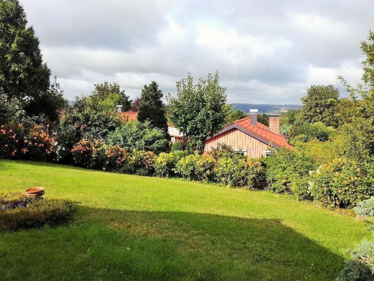 Freistehendes Ferienhaus In Rott Mit Eigenem Garten, Schoener Weitblick, Klimaanlage, Sauna Und Kamin Extertal Exterior foto